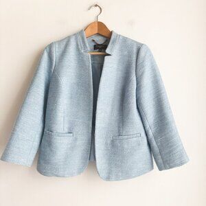 Talbots Baby Pastel Blue Cropped Blazer 10P